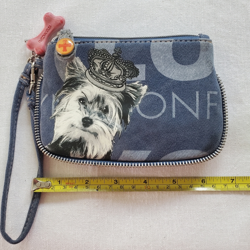 ✅️Fuzzy Nation Terrier wristlet